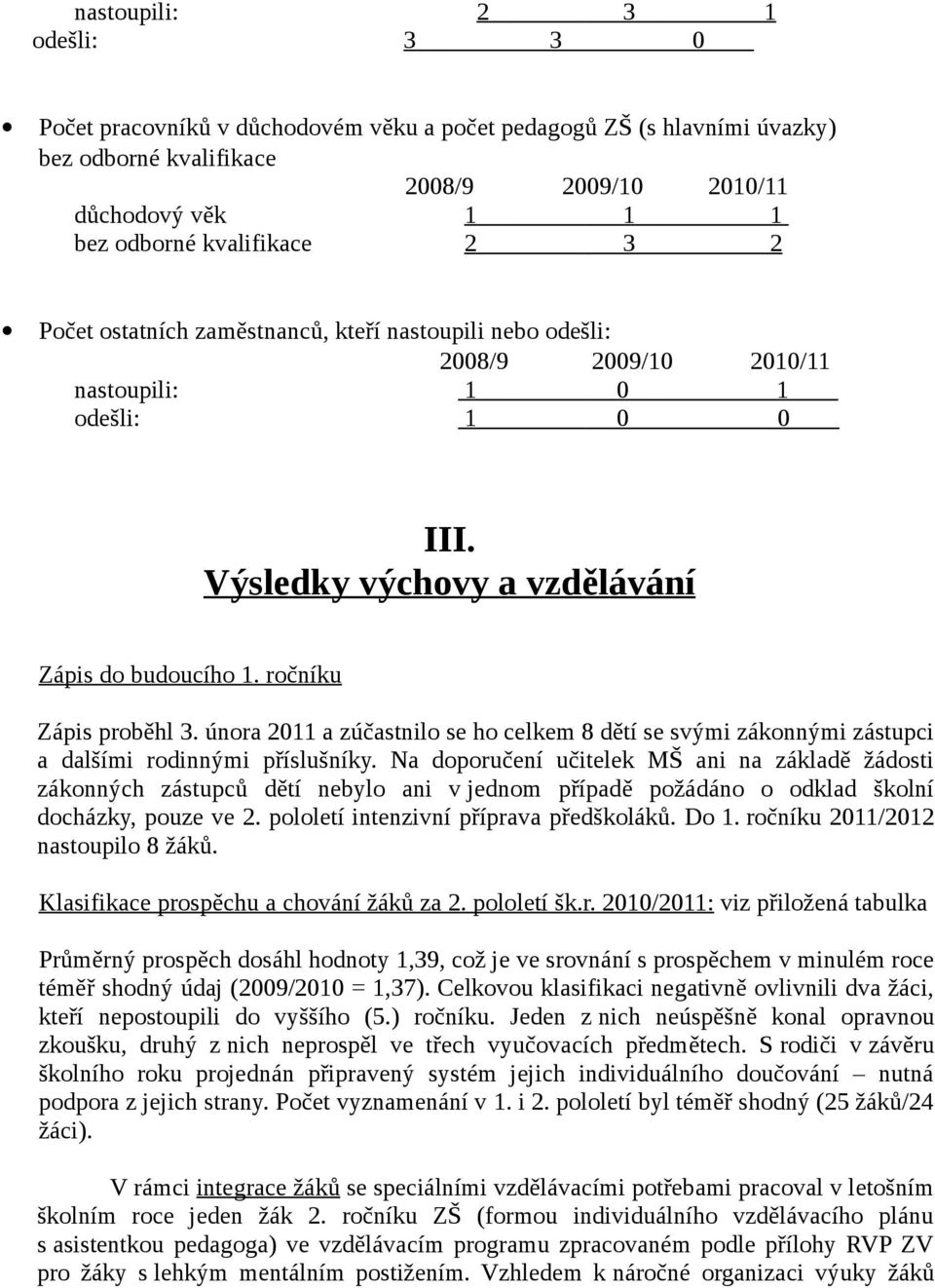 února 2011 a zúčastnilo se ho celkem 8 dětí se svými zákonnými zástupci a dalšími rodinnými příslušníky.