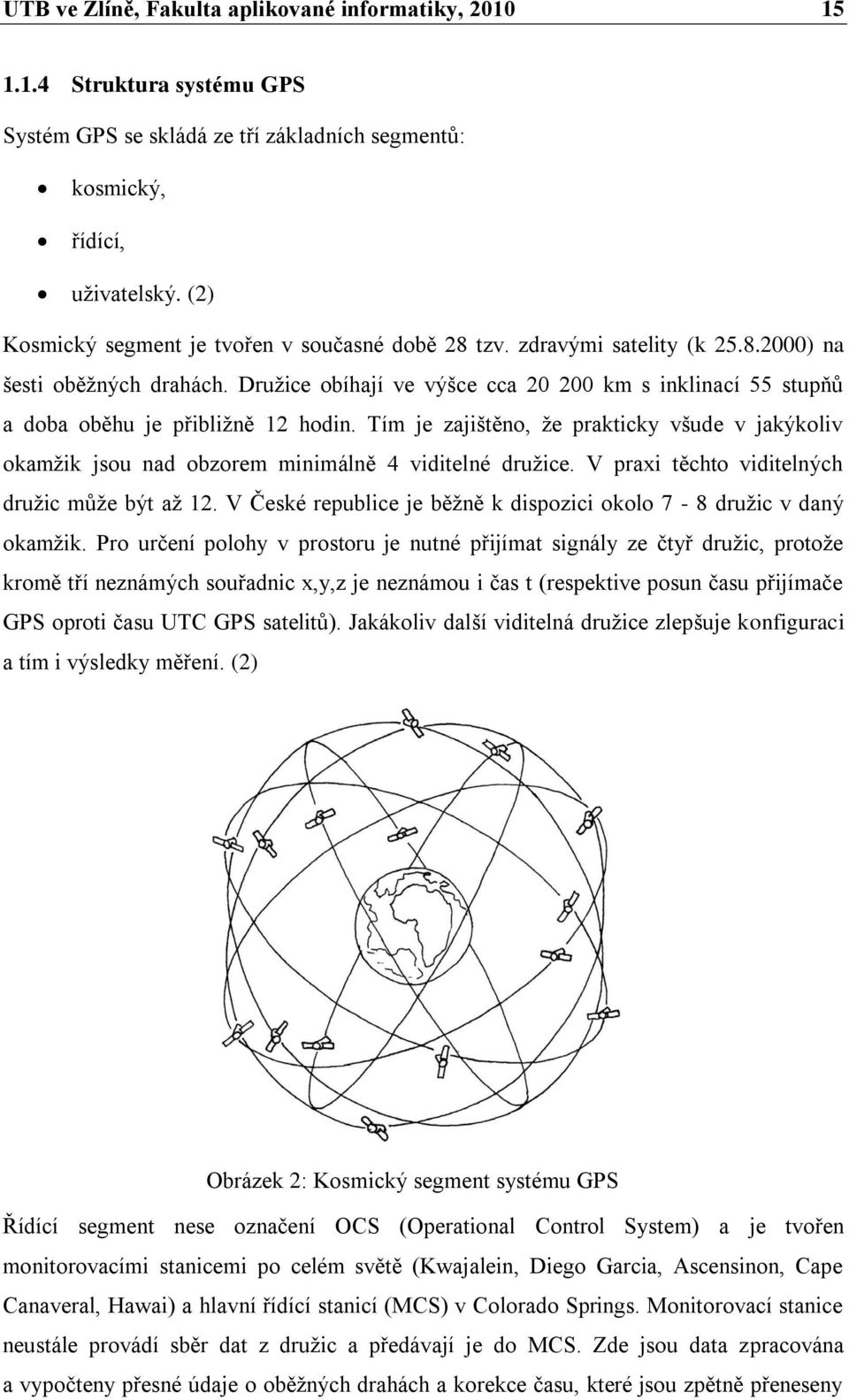 Druţice obíhají ve výšce cca 20 200 km s inklinací 55 stupňŧ a doba oběhu je přibliţně 12 hodin.