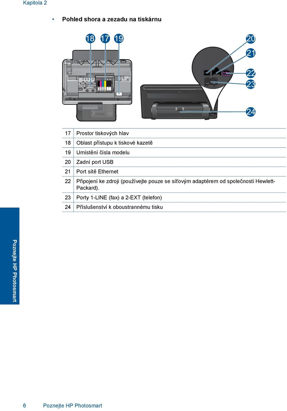 zdroji (používejte pouze se síťovým adaptérem od společnosti Hewlett- Packard).