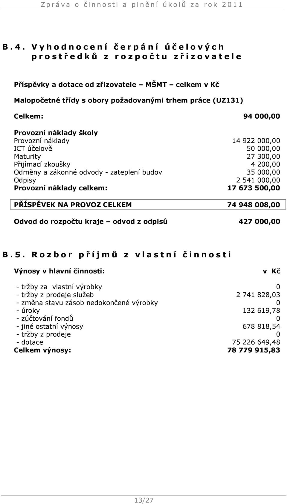 zateplení budov 35 000,00 Odpisy 2 54