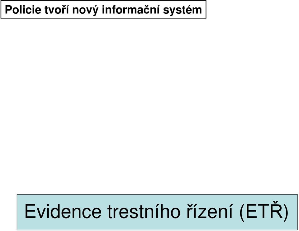 systém Evidence