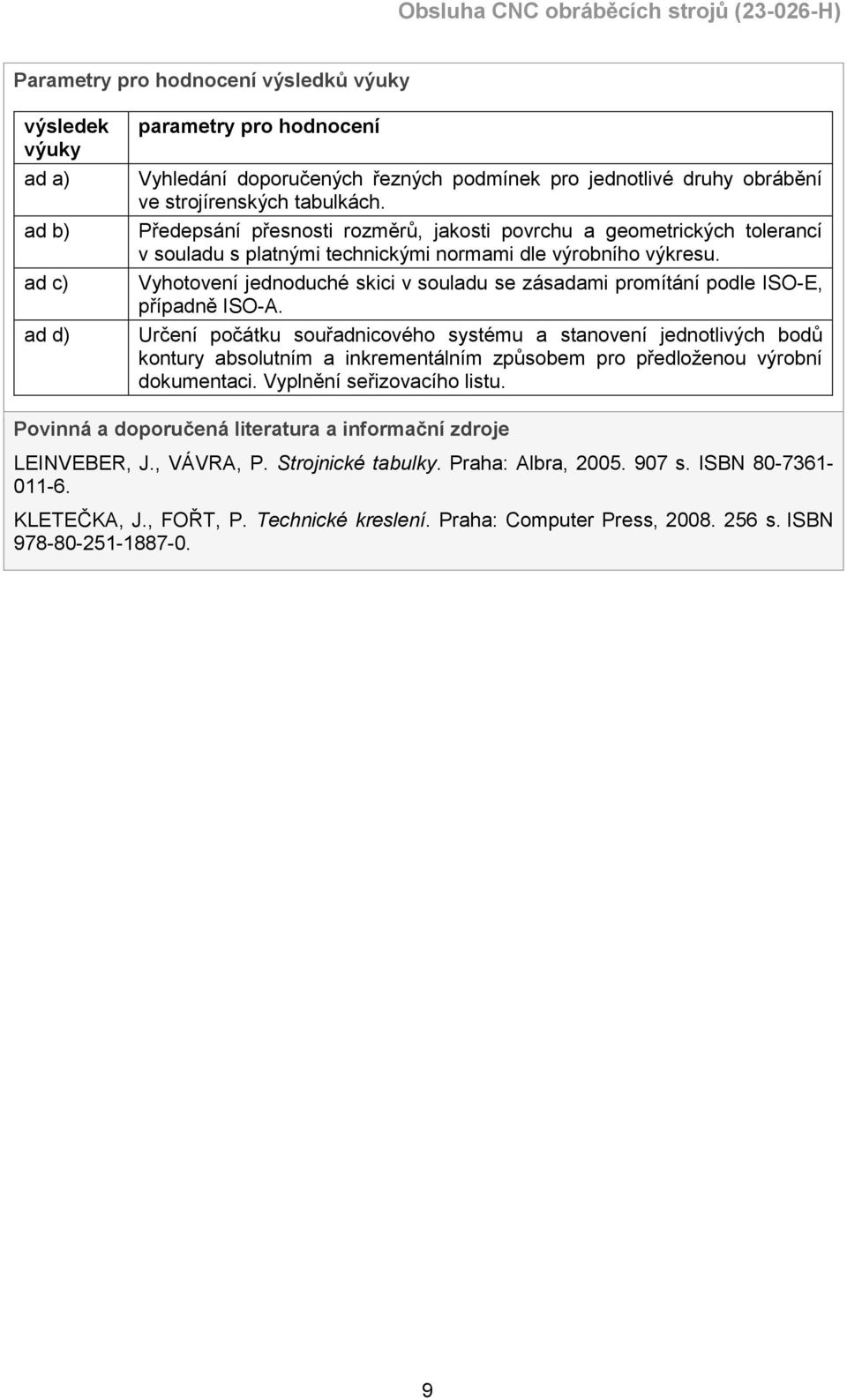 Vyhotovení jednoduché skici v souladu se zásadami promítání podle ISO-E, případně ISO-A.