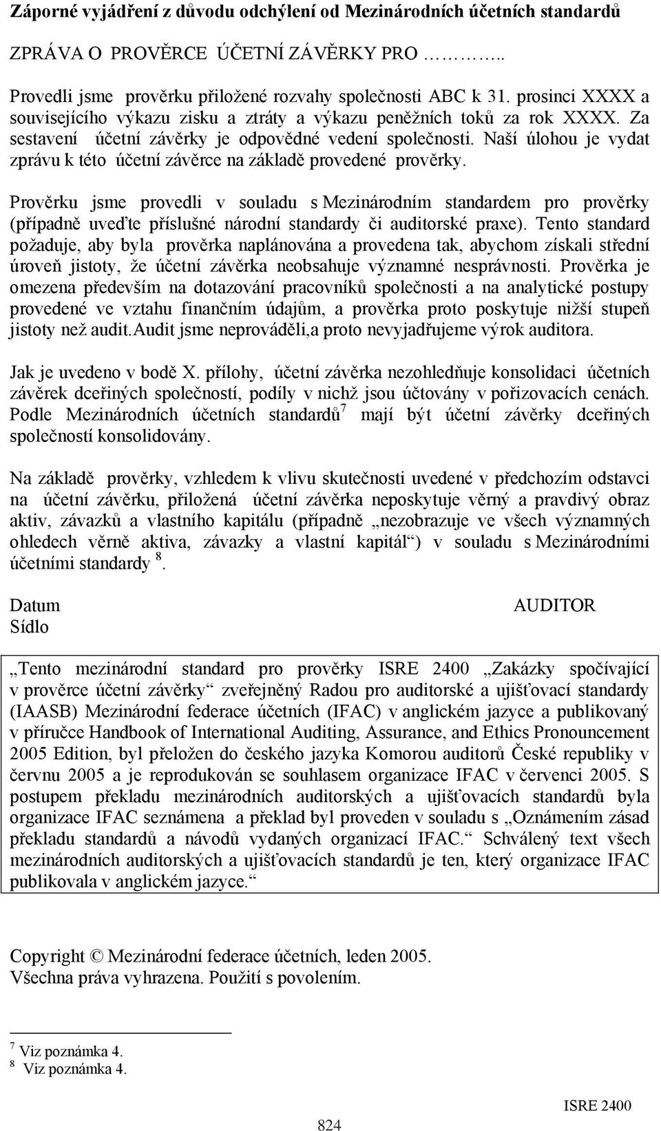 Naší úlohou je vydat zprávu k této účetní závěrce na základě provedené prověrky.