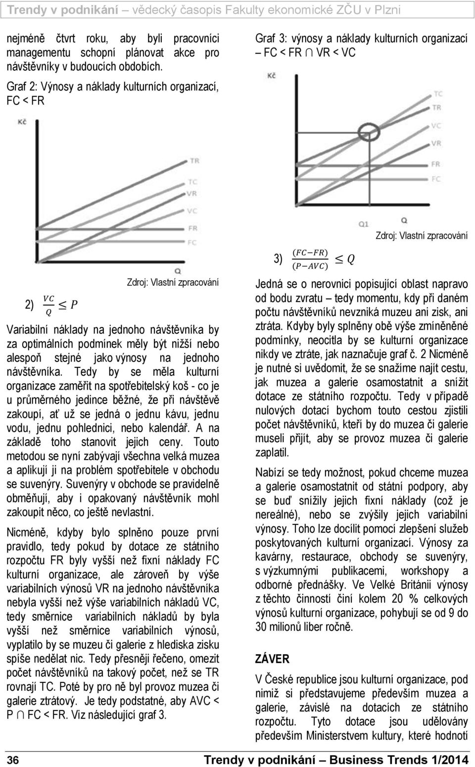 jednoho návštěvníka by za optimálních podmínek měly být nižší nebo alespoň stejné jako výnosy na jednoho návštěvníka.