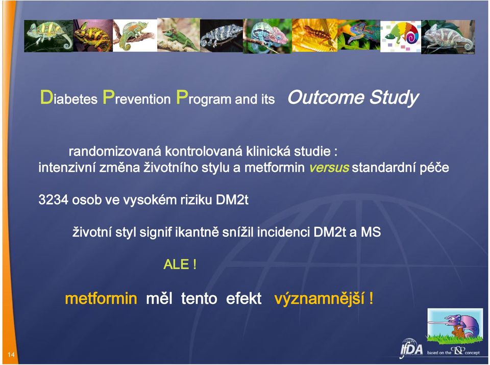 metformin versus standardní péče 3234 osob ve vysokém riziku DM2t životní