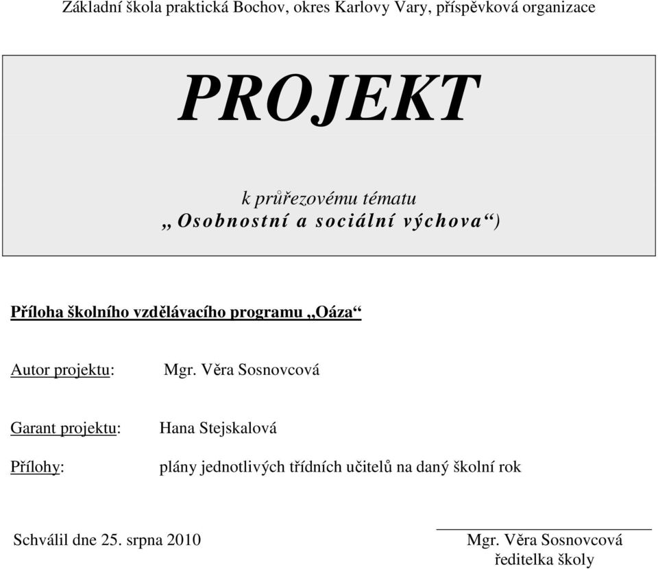 Autor projektu: Mgr.