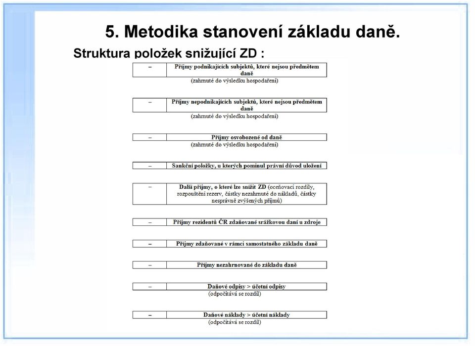 základu daně.