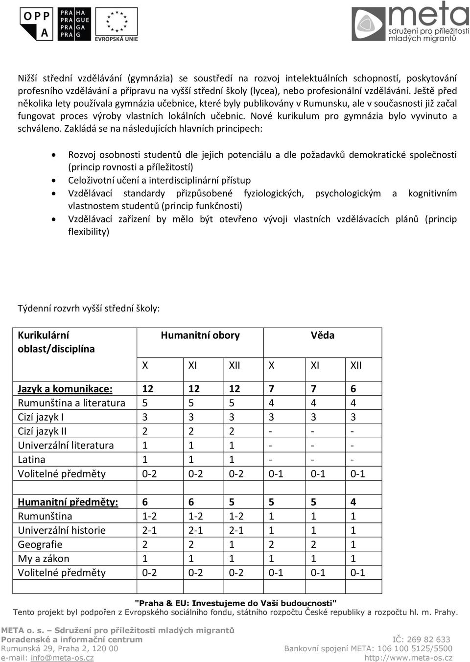 Nové kurikulum pro gymnázia bylo vyvinuto a schváleno.