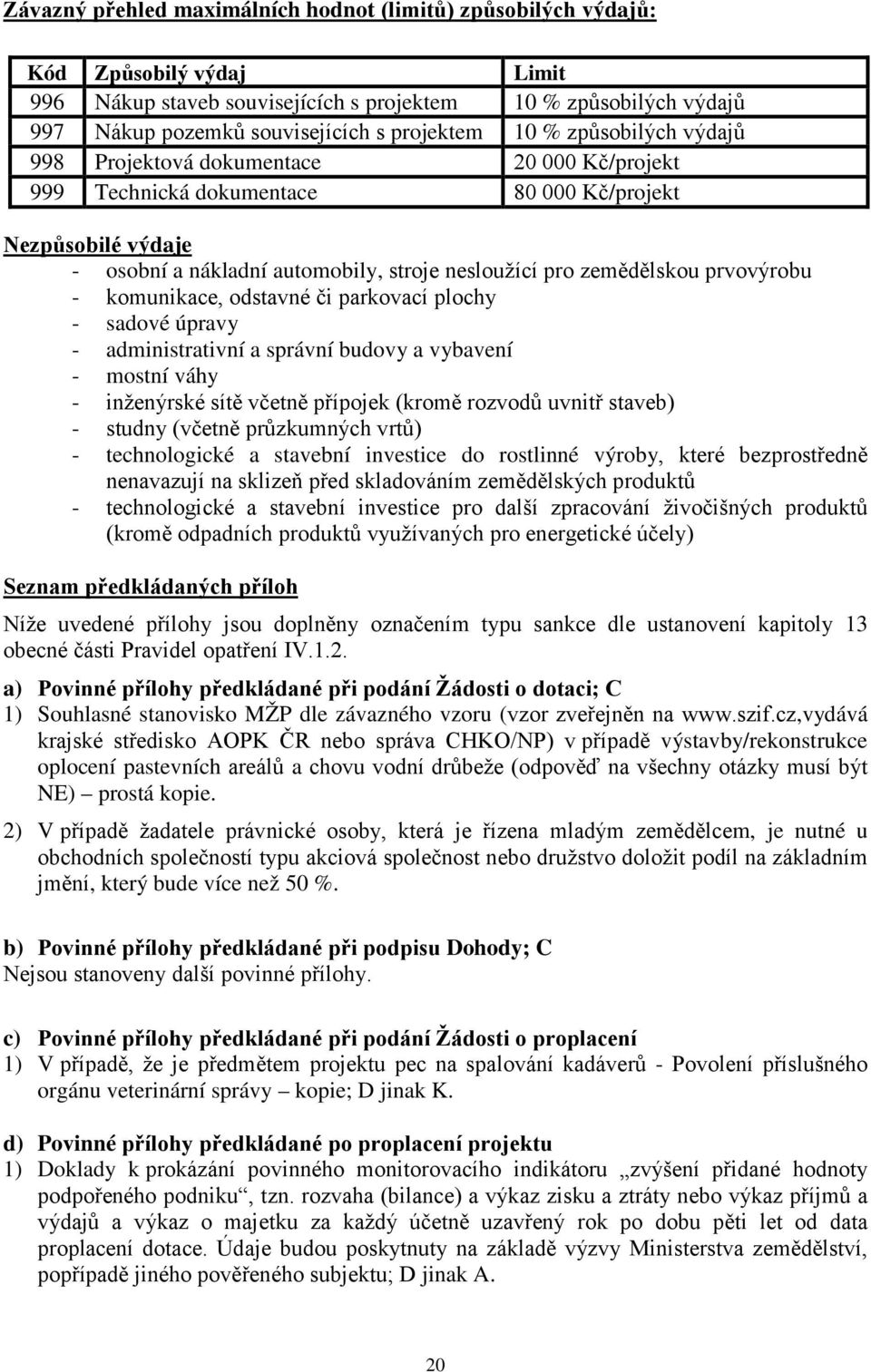 zemědělskou prvovýrobu - komunikace, odstavné či parkovací plochy - sadové úpravy - administrativní a správní budovy a vybavení - mostní váhy - inženýrské sítě včetně přípojek (kromě rozvodů uvnitř