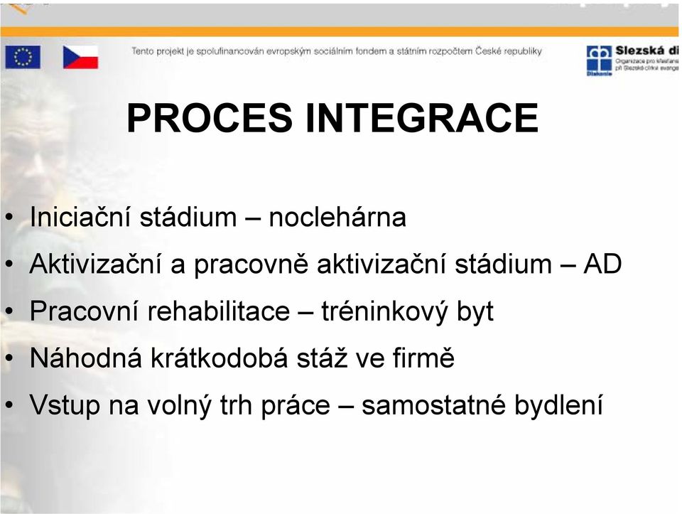 Pracovní rehabilitace tréninkový byt Náhodná