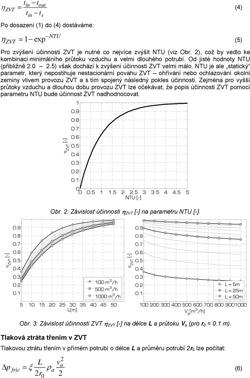 NTU je ale statický parametr, který nepostihuje nestacionární povahu ZVT ohřívání nebo ochlazování okolní zeminy vlivem provozu ZVT a s tím spojený následný pokles účinnosti.