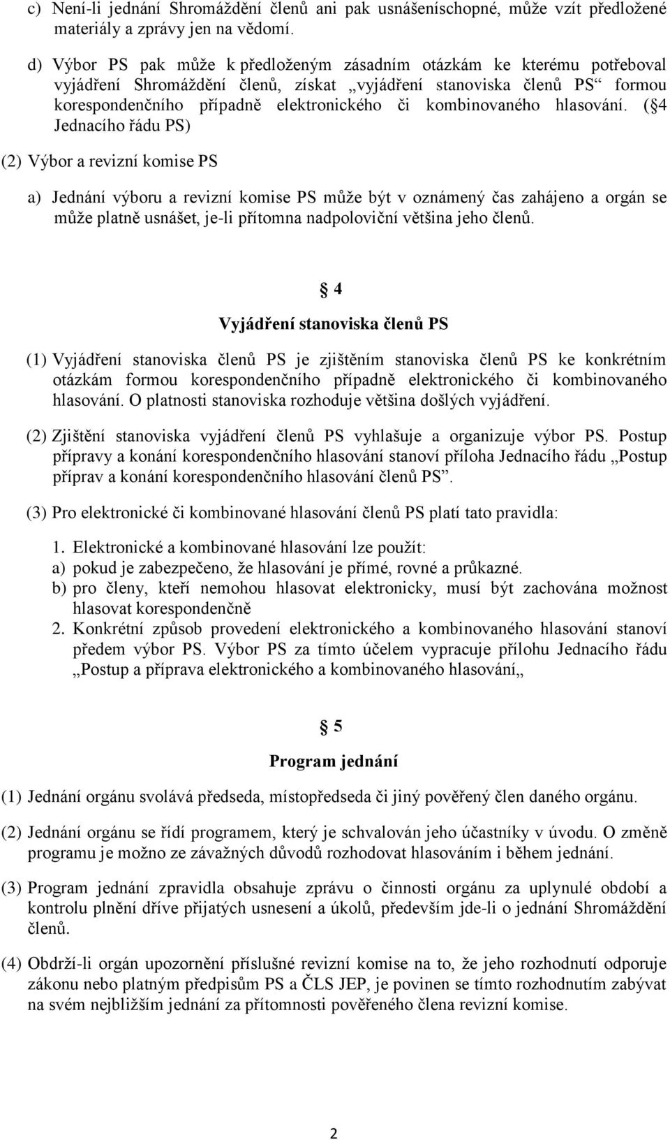 kombinovaného hlasování.