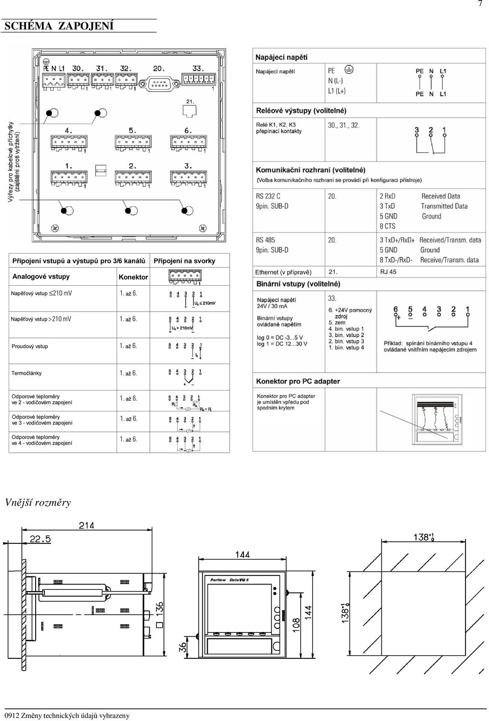 Partlow DataVU 5 0912