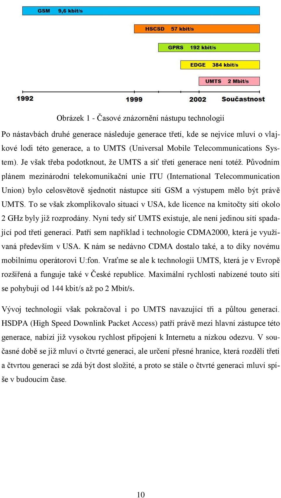 Původním plánem mezinárodní telekomunikační unie ITU (International Telecommunication Union) bylo celosvětově sjednotit nástupce sítí GSM a výstupem mělo být právě UMTS.