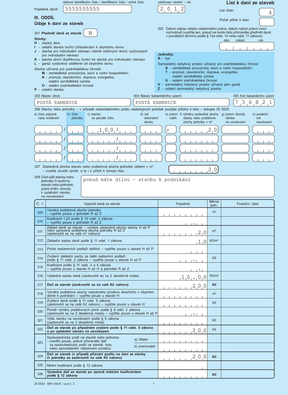 domu J - stavba pro individuální rekreaci v etn rodinných dom využívaných pro individuální rekreaci K - stavba plnící dopl kovou funkci ke stavb pro individuální rekreaci L - garáž vystav ná odd len