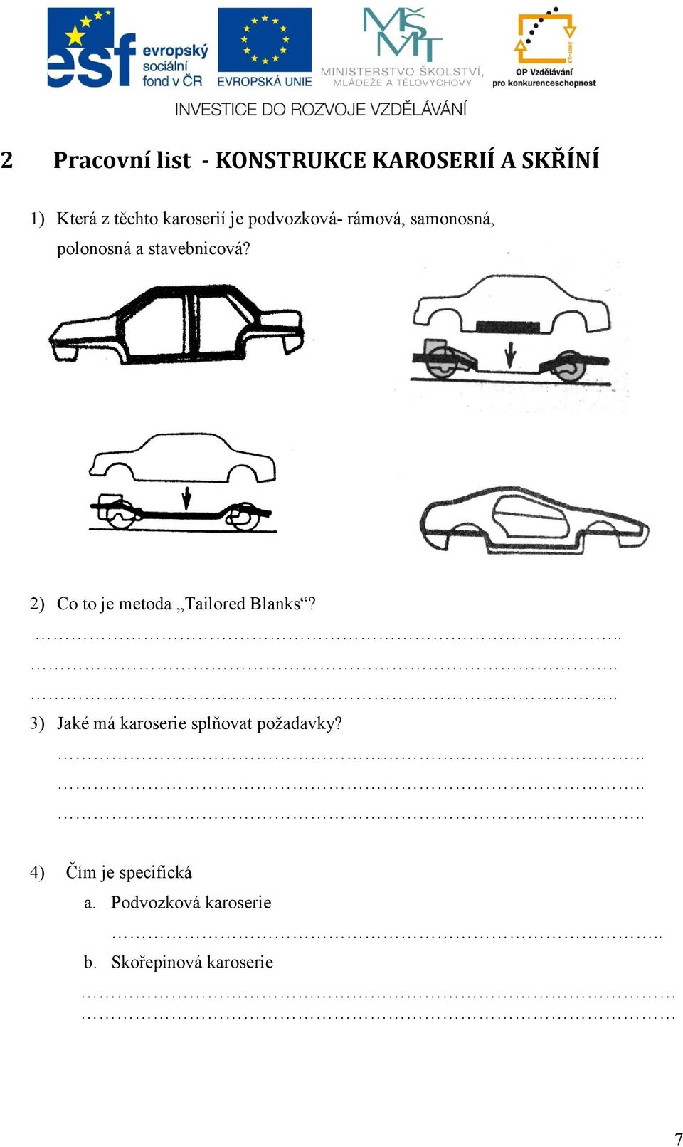 2) Co to je metoda Tailored Blanks?