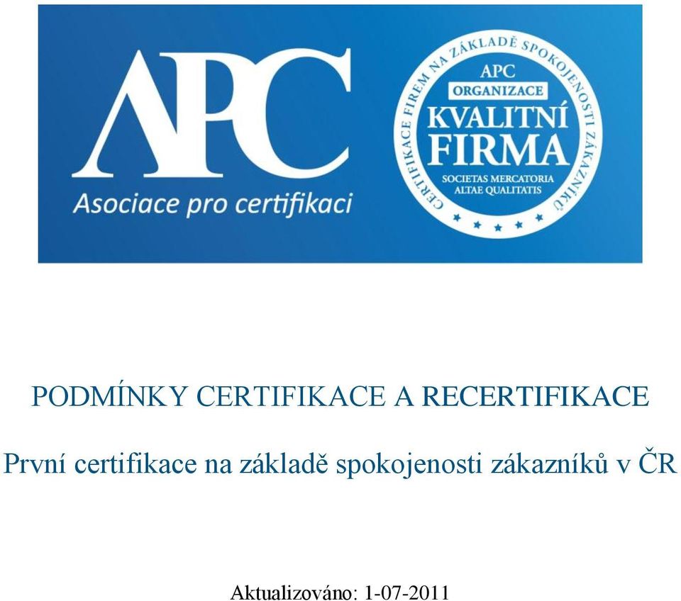 certifikace na základě