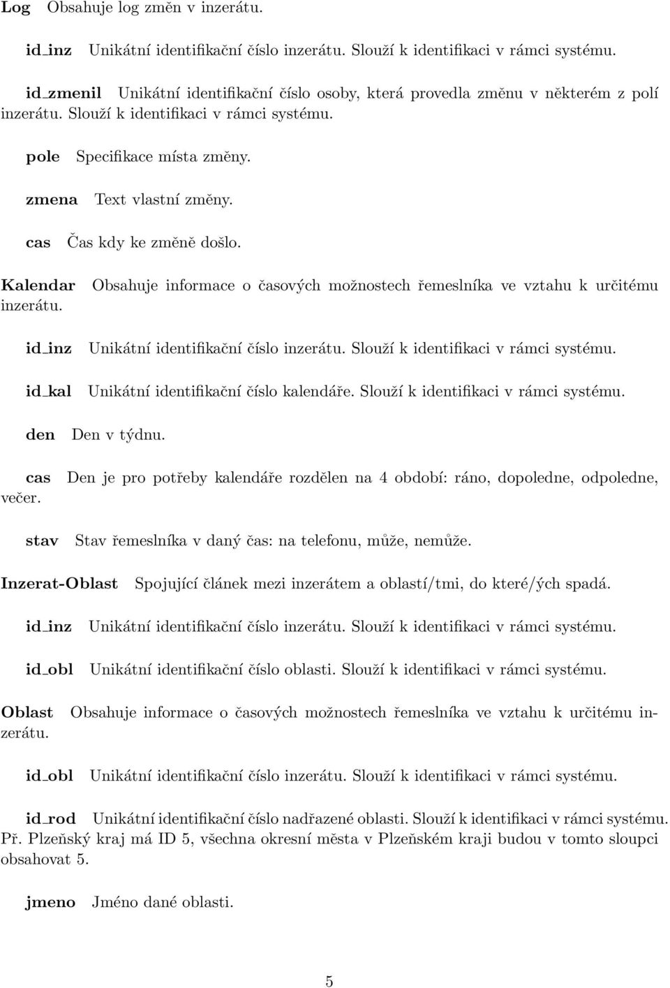 Slouží k identifikaci v rámci den večer. stav Den v týdnu. Den je pro potřeby kalendáře rozdělen na 4 období: ráno, dopoledne, odpoledne, Stav řemeslníka v daný čas: na telefonu, může, nemůže.