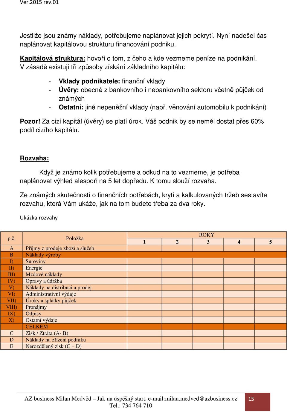 V zásadě existují tři způsoby získání základního kapitálu: - Vklady podnikatele: finanční vklady - Úvěry: obecně z bankovního i nebankovního sektoru včetně půjček od známých - Ostatní: jiné nepeněžní