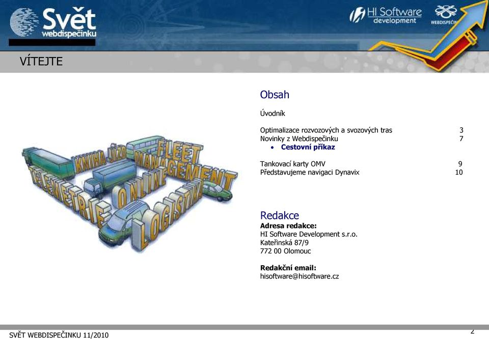 Představujeme navigaci Dynavix 10 Redakce Adresa redakce: HI Software