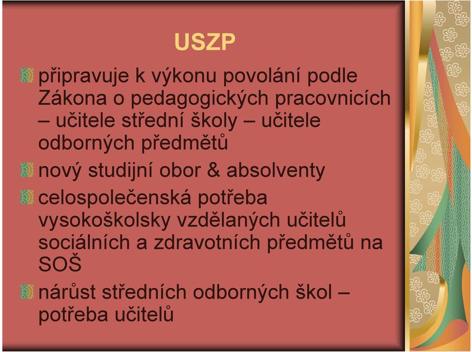 absolventy celospolečenská potřeba vysokoškolsky vzdělaných učitelů