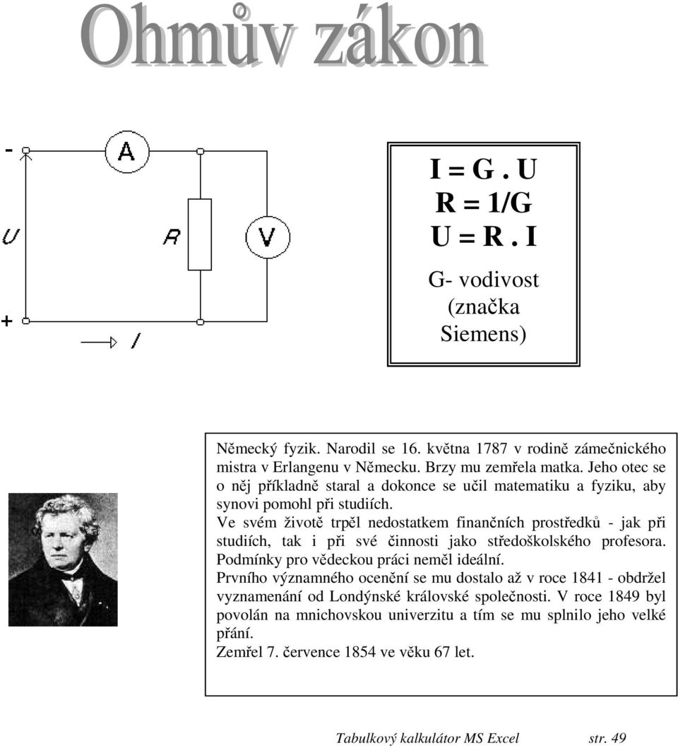 Ve svém životě trpěl nedostatkem finančních prostředků - jak při studiích, tak i při své činnosti jako středoškolského profesora. Podmínky pro vědeckou práci neměl ideální.