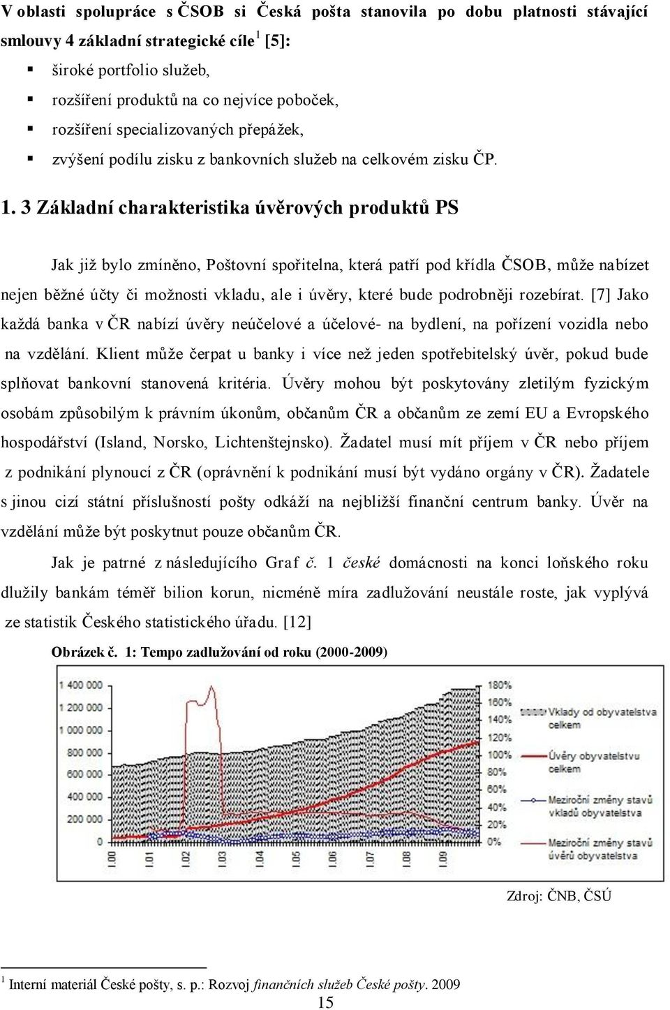 3 Základní charakteristika úvěrových produktů PS Jak jiţ bylo zmíněno, Poštovní spořitelna, která patří pod křídla ČSOB, můţe nabízet nejen běţné účty či moţnosti vkladu, ale i úvěry, které bude