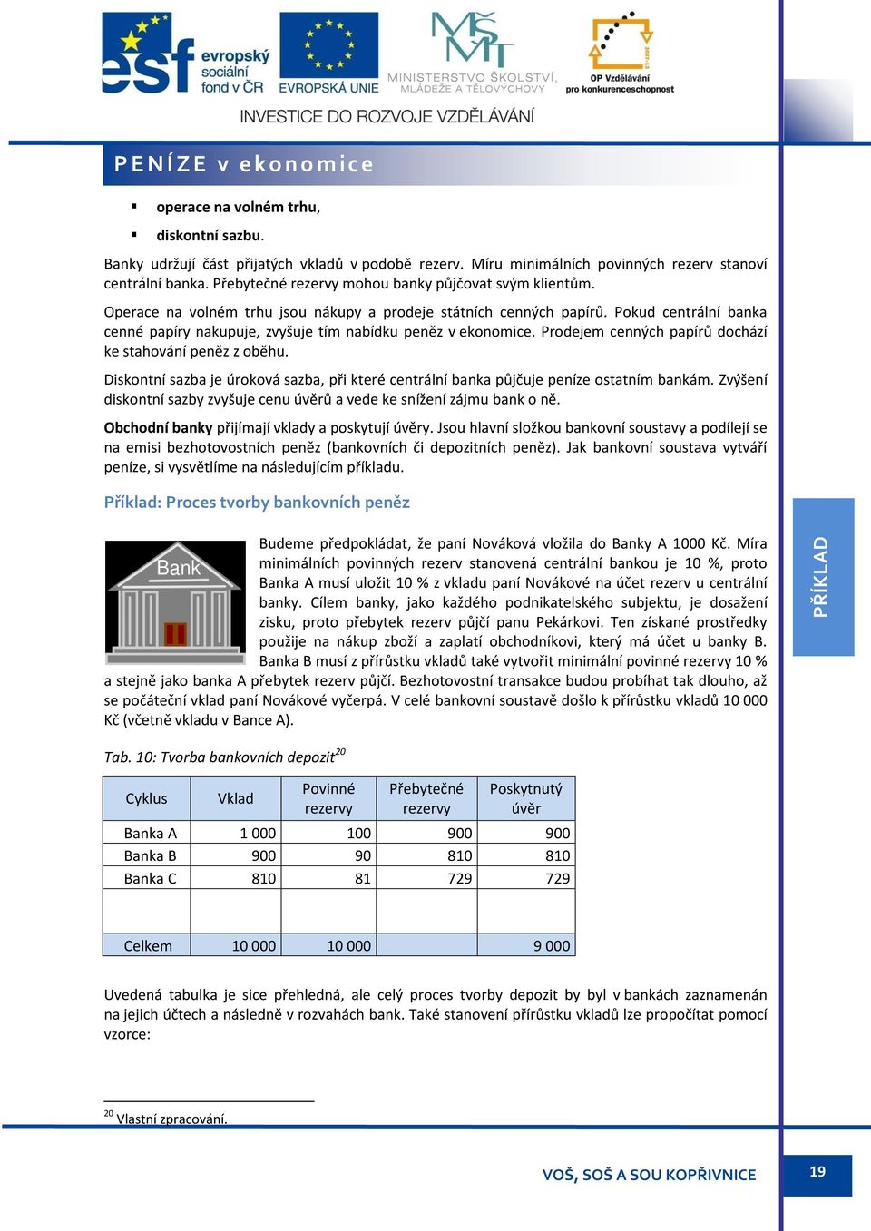 Pokud centrální banka cenné papíry nakupuje, zvyšuje tím nabídku peněz v ekonomice. Prodejem cenných papírů dochází ke stahování peněz z oběhu.