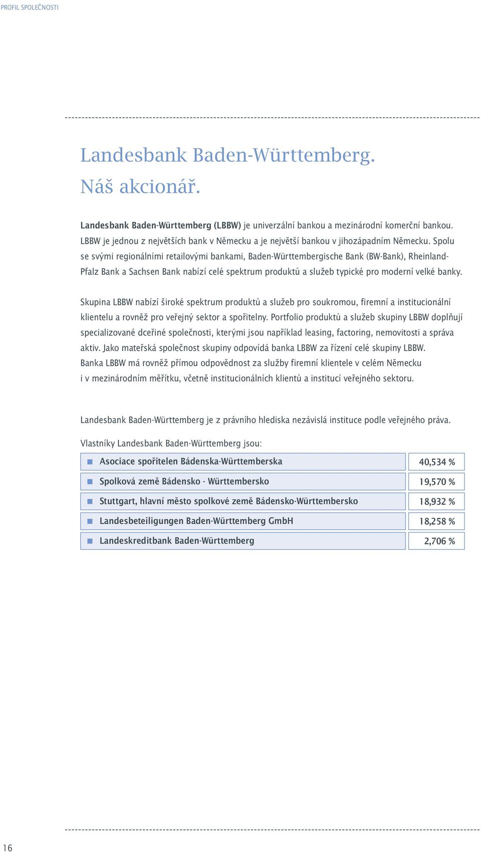 Spolu se svými regionálními retailovými bankami, Baden-Württembergische Bank (BW-Bank), Rheinland- Pfalz Bank a Sachsen Bank nabízí celé spektrum produktů a služeb typické pro moderní velké banky.