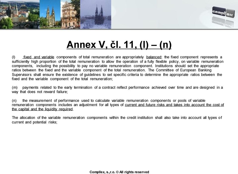 operation of a fully flexible policy, on variable remuneration components, including the possibility to pay no variable remuneration component.