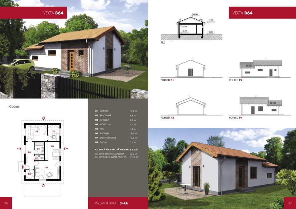 KOUPELNA 4,3 M 2 05 WC 1,8 M 2 06 KUCHYŇ 10,1 M 2 07 OBÝVACÍ