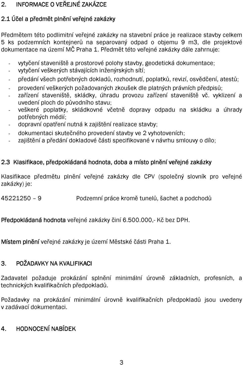 projektové dokumentace na území MČ Praha 1.