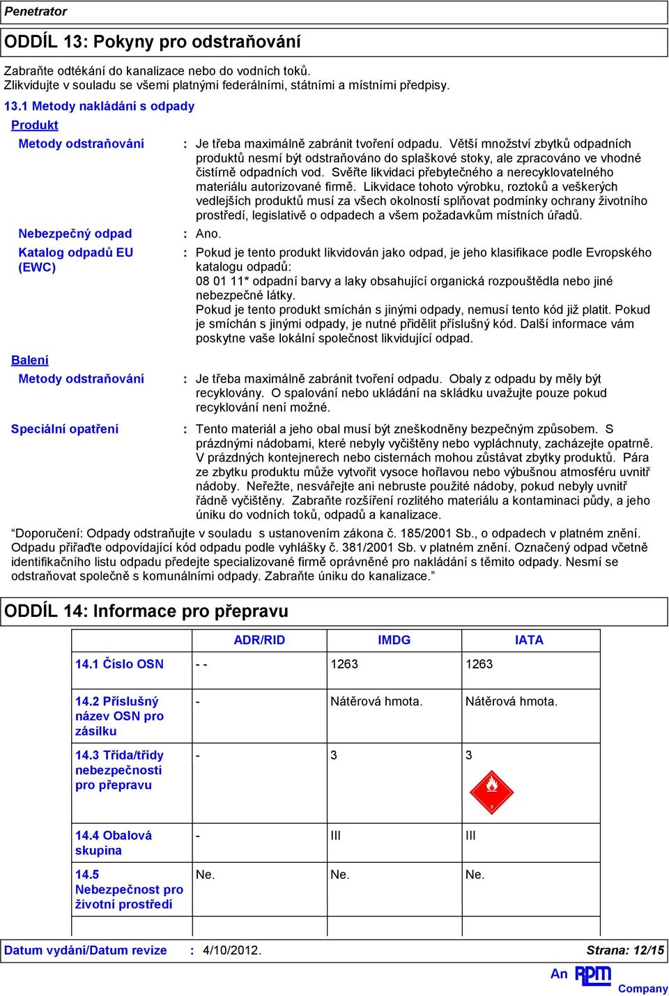 Svěřte likvidaci přebytečného a nerecyklovatelného materiálu autorizované firmě.