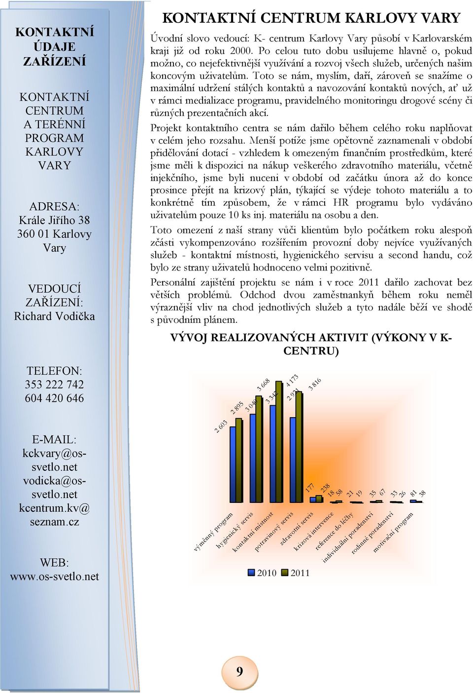 Po celou tuto dobu usilujeme hlavně o, pokud možno, co nejefektivnější využívání a rozvoj všech služeb, určených našim koncovým uživatelům.