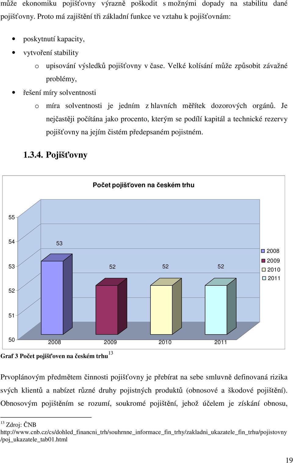 Velké kolísání může způsobit závažné problémy, řešení míry solventnosti o míra solventnosti je jedním z hlavních měřítek dozorových orgánů.