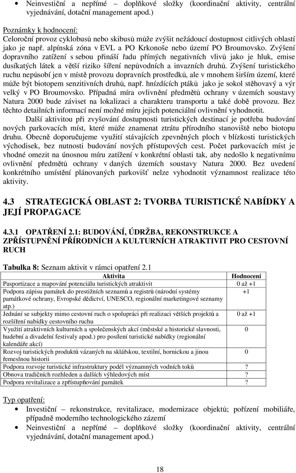 Zvýšení dopravního zatížení s sebou přináší řadu přímých negativních vlivů jako je hluk, emise dusíkatých látek a větší riziko šíření nepůvodních a invazních druhů.