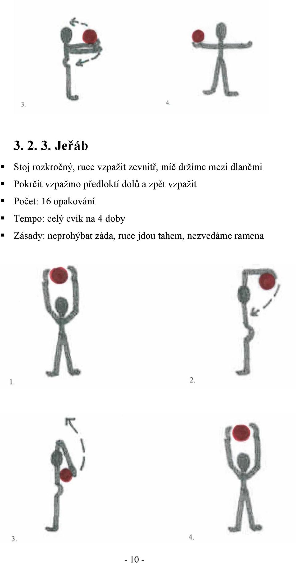 mezi dlaněmi Pokrčit vzpaţmo předloktí dolů a zpět vzpaţit