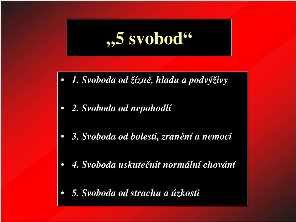 Svoboda od nepohodlí 3.