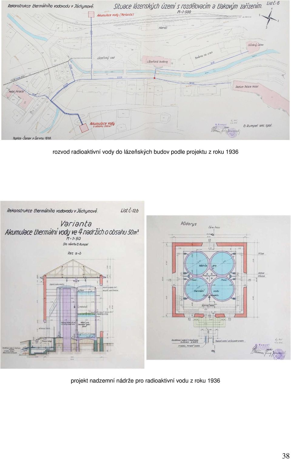 z roku 1936 projekt nadzemní