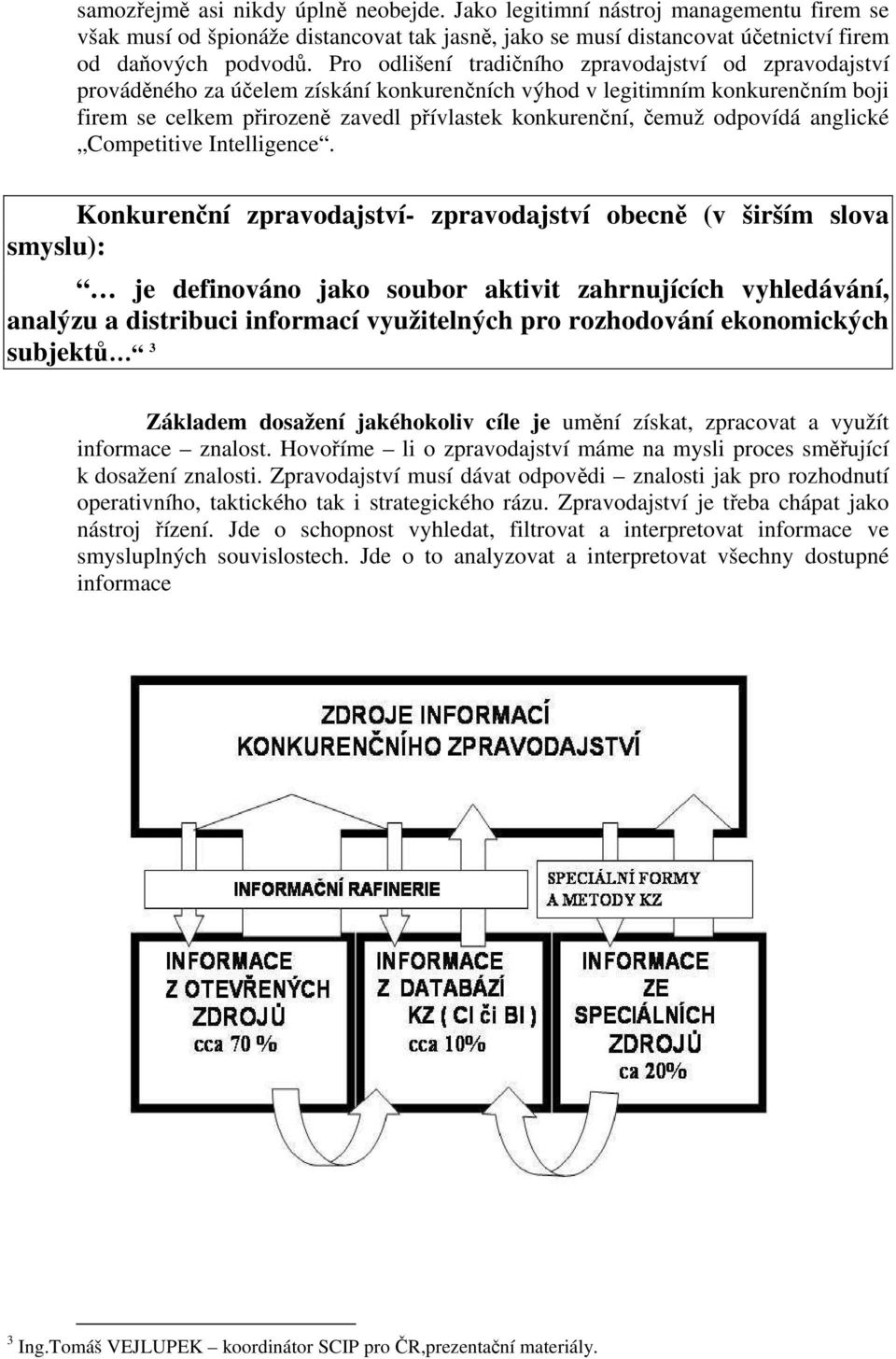 odpovídá anglické Competitive Intelligence.