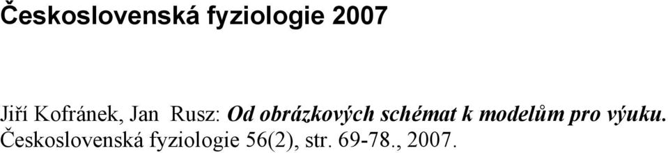 chémat k modelům pro výuku.