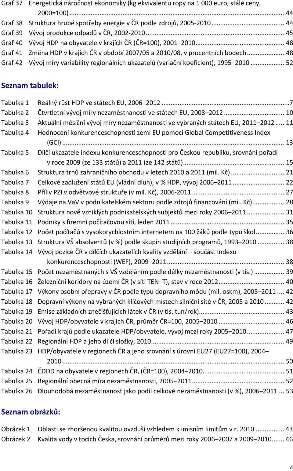 .. 48 Graf 42 Vývoj míry variability regionálních ukazatelů (variační koeficient), 1995 21... 52 Seznam tabulek: Tabulka 1 Reálný růst HDP ve státech EU, 26 212.