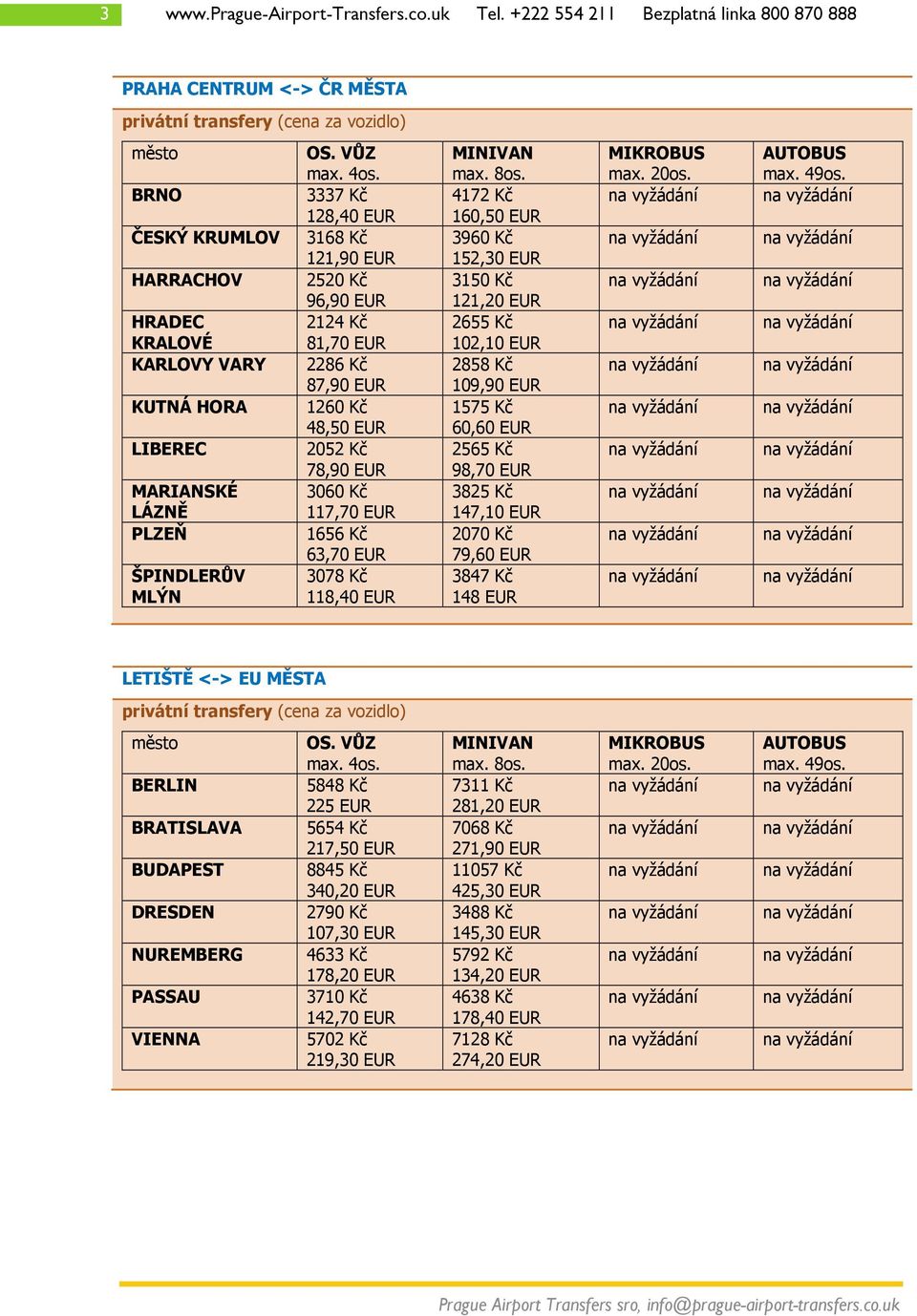 EUR 3168 Kč 121,90 EUR 2520 Kč 96,90 EUR 2124 Kč 81,70 EUR 2286 Kč 87,90 EUR 1260 Kč 48,50 EUR 2052 Kč 78,90 EUR 3060 Kč 117,70 EUR 1656 Kč 63,70 EUR 3078 Kč 118,40 EUR 4172 Kč 160,50 EUR 3960 Kč