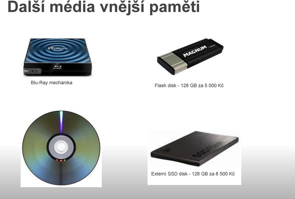 - 128 GB za 5 000 Kč Externí