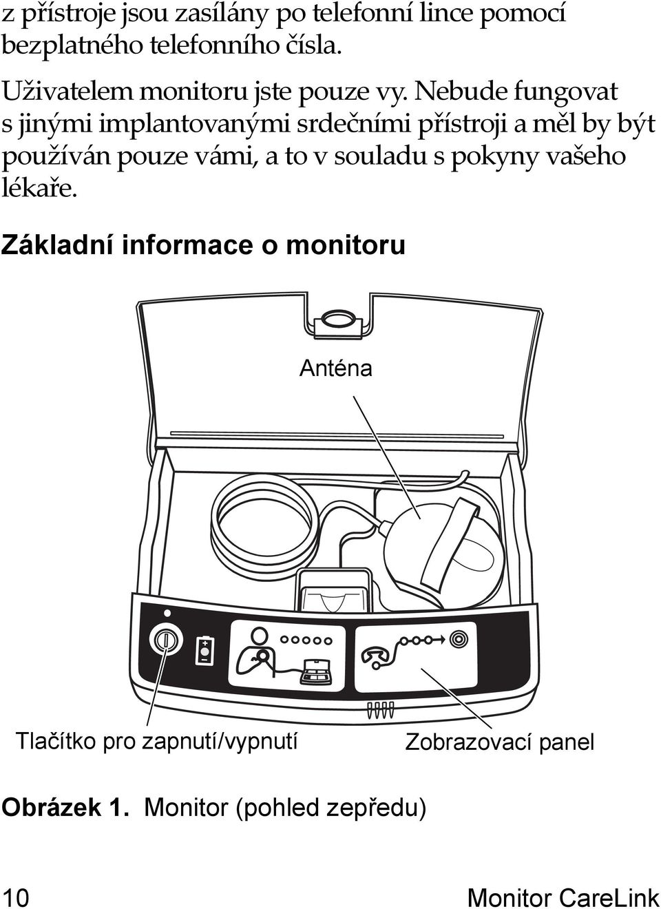 Nebude fungovat s jinými implantovanými srdečními přístroji a měl by být používán pouze vámi, a