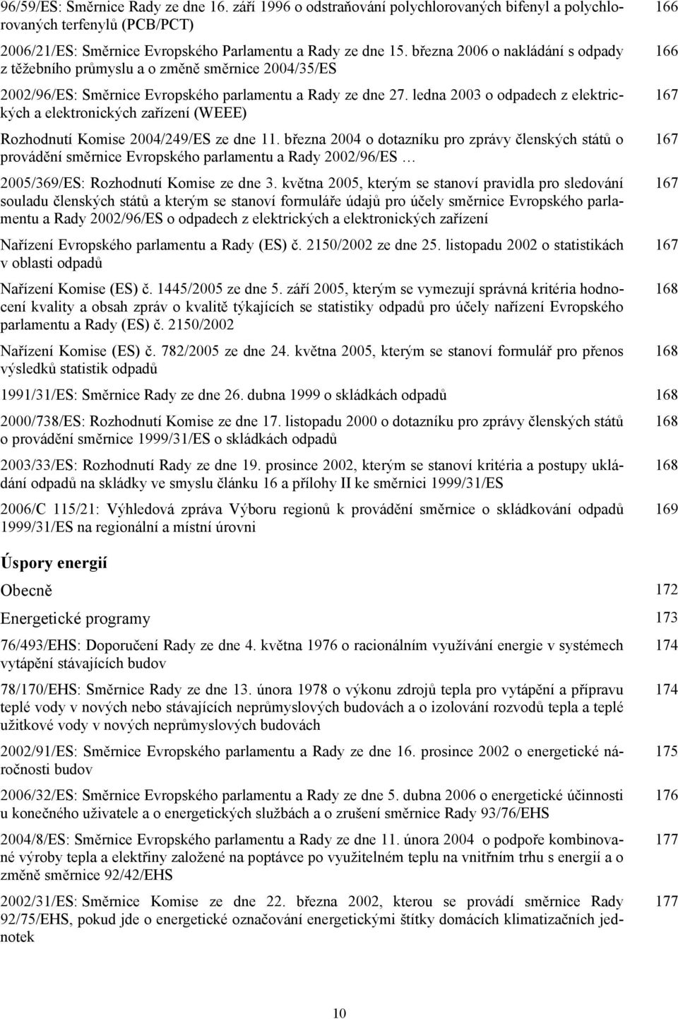 ledna 2003 o odpadech z elektrických a elektronických zařízení (WEEE) Rozhodnutí Komise 2004/249/ES ze dne 11.