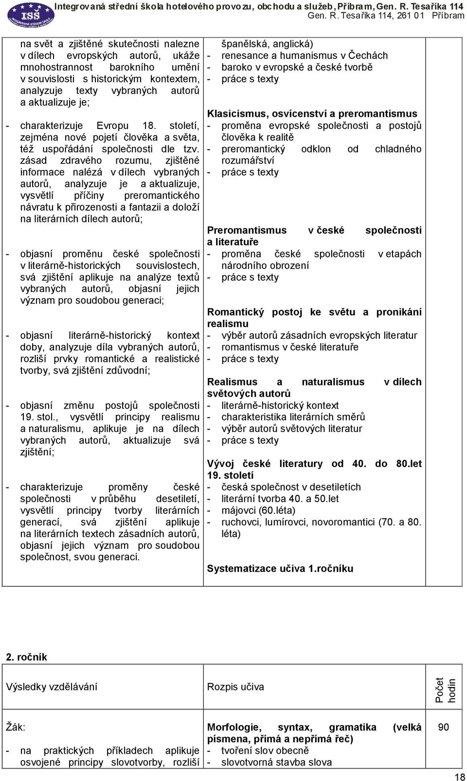 zásad zdravého rozumu, zjištěné informace nalézá v dílech vybraných autorů, analyzuje je a aktualizuje, vysvětlí příčiny preromantického návratu k přirozenosti a fantazii a doloží na literárních