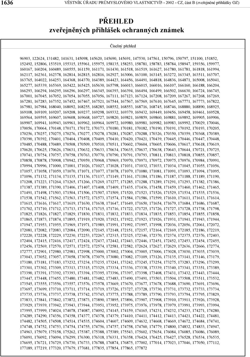 160489, 160555, 161159, 161171, 161430, 161518, 161519, 161627, 161780, 161781, 161818, 161994, 162117, 162361, 162378, 162814, 162815, 162816, 162927, 163006, 163100, 163145, 163272, 163345, 163511,