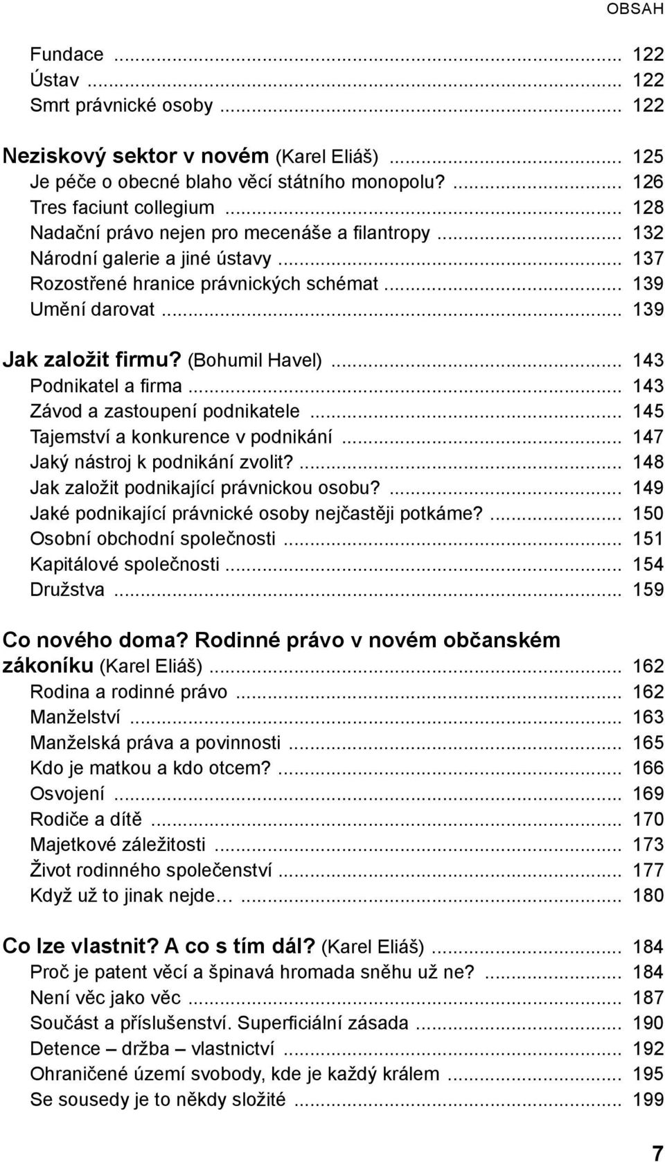 .. 143 Podnikatel a firma... 143 Závod a zastoupení podnikatele... 145 Tajemství a konkurence v podnikání... 147 Jaký nástroj k podnikání zvolit?... 148 Jak založit podnikající právnickou osobu?