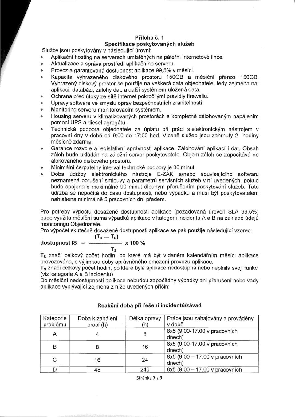 Vyhrazený diskový prostor se použije na veškerá data objednatele, tedy zejména na: aplikaci, databázi, zálohy dat, a další systémem uložená data.